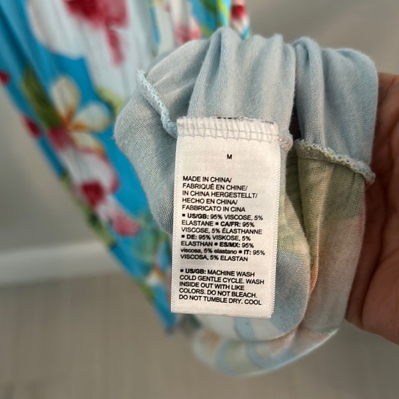 28 Palms Floral Blue Maxi Dress - Picture 6 of 6